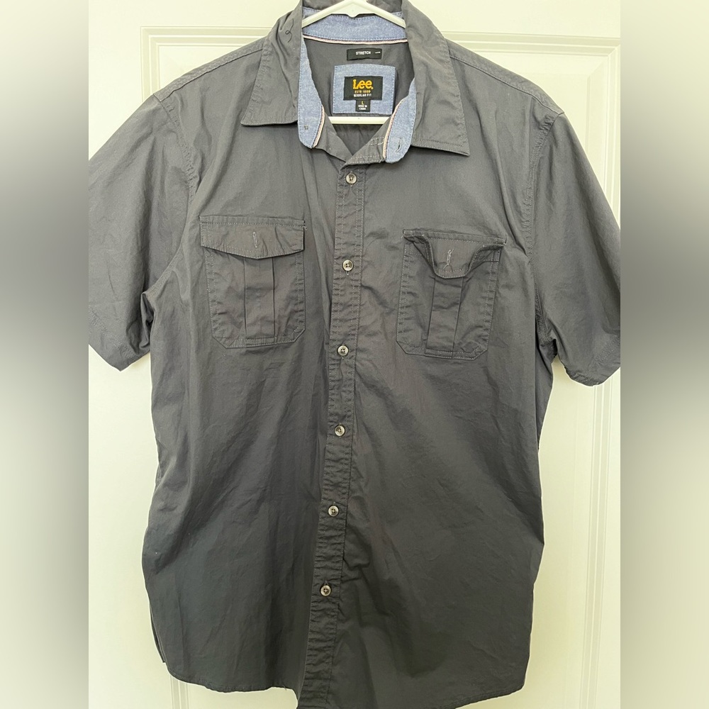 Lee button up dress shirt LARGE